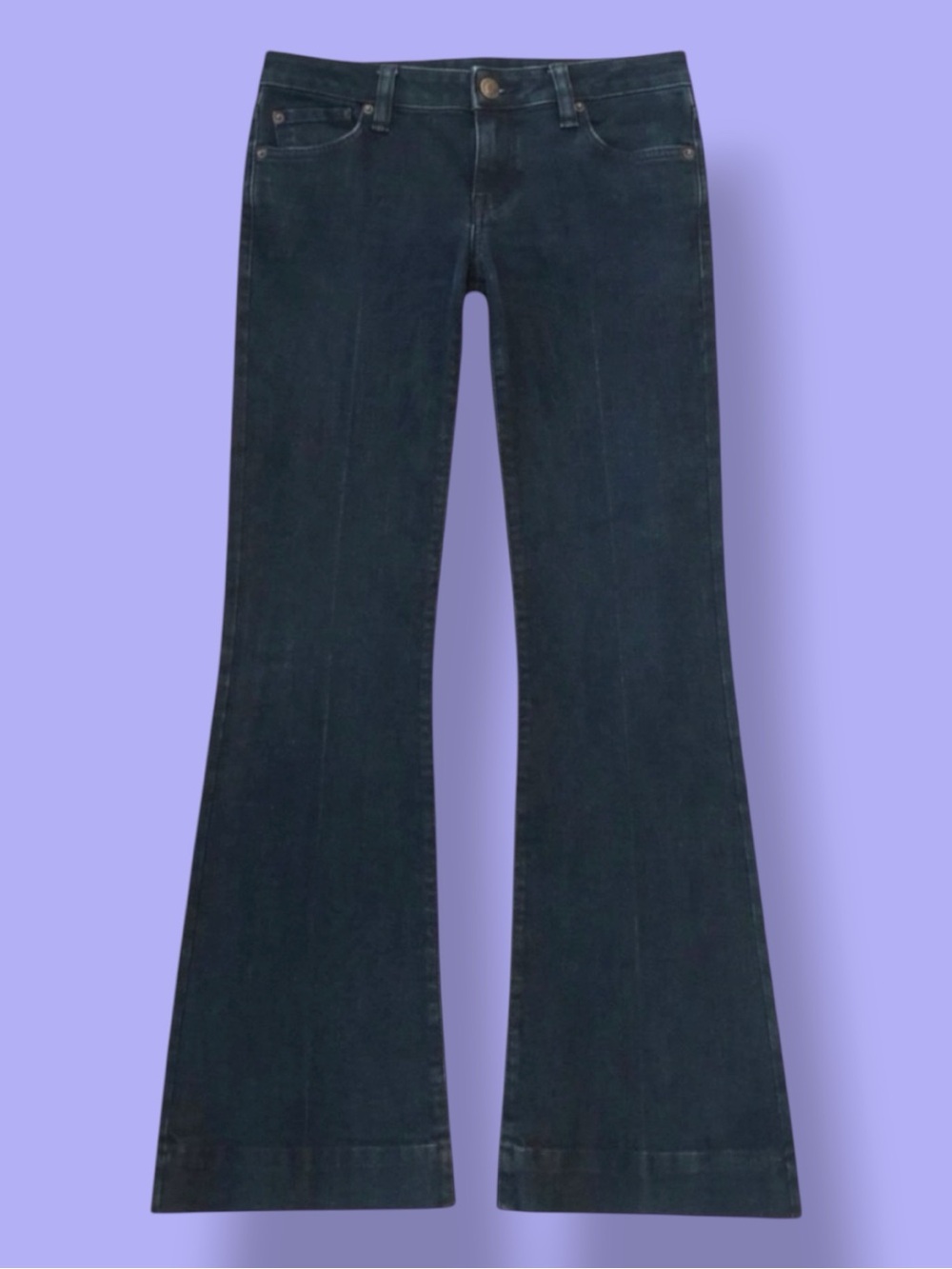 Vintage Candie’s Jeans Blue Dark Wash Low Rise Flare Y2K McBling Baddie Casual 5